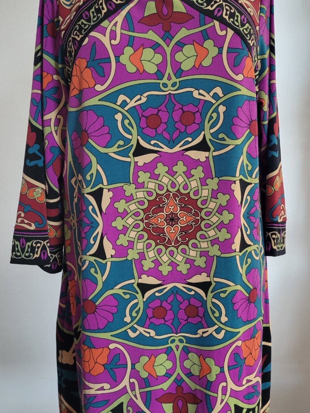 Nicole Miller Woman's Shift Knee Length Geometric Mod Colorful Dress (Size: 10) - Picture 6 of 13